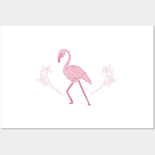 Tropical Flamingo Posters and Art